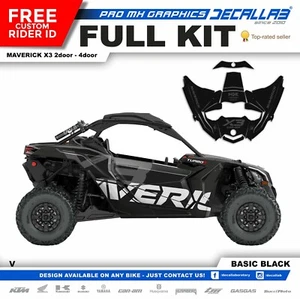 CAN AM MAVERICK X3 MAX SUPER DURABLE UTV Stickers Kit Graphics Decals Decallab - Picture 1 of 6
