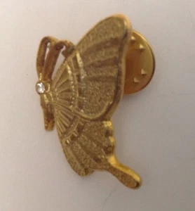Vintage Goldtone Butterfly Pin Brooch B1 - Picture 1 of 5
