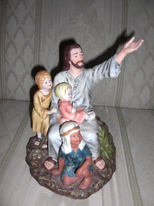 Homco "Come Unto Me" Figurine featuring Jesus with Children - MAKE OFFER! - Picture 1 of 5