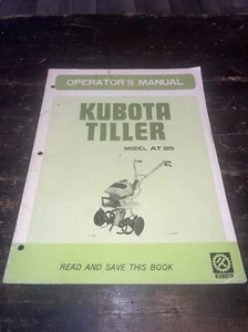 Original Kubota Model AT25 Walk Behind Tiller Operator’s Manual - Picture 1 of 3