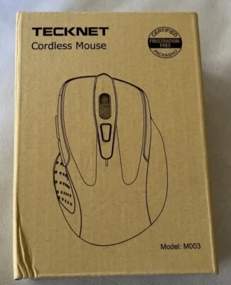 TECKNET CORDLESS OPTICAL WHEEL MOUSE M003 6-BUTTON - WITH RECEIVER  Purple - Image 1 of 4