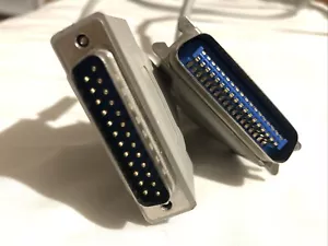 IEEE1284 3m Printer Cable - 25 pin Male to 36 pin Centronic Male SCSI 1 SCSI-1 - Photo 1/2
