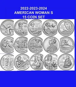 2022, 2023, 2024 American Women Quarter "S" M.S. Coin Set 15 - Picture 1 of 1