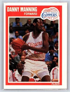 1989 Fleer #71 Danny Manning ROOKIE Los Angeles Clippers - Bild 1 von 2