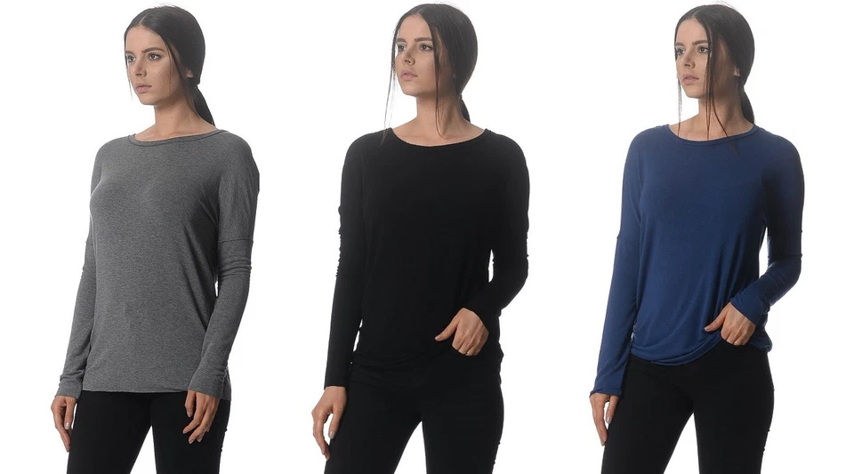 Kit and Ace Easygoing Hombro Caído Manga Larga Top Cachemira 6 8 10 12 Nuevo con Etiquetas $150 Foto 1 de 1