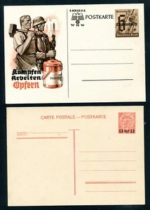 LUSSEMBURGO GERMANIA OCCUPAZIONE lotto di 4 cancelleria postale non viaggiata - A - Foto 1 di 4