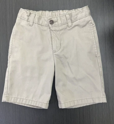 CHAPS  Boys Khaki Shorts School Uniform Flat Front Size 5 - Image 1 of 4