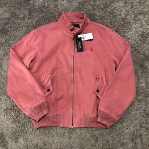 Polo Ralph Lauren Garment-Dyed Chino Jacket Men’s Size M Red Bomber MSRP $268 - Picture 1 of 13