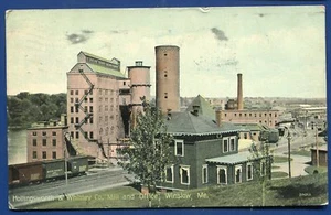 Hollingsworth & Whitney co paper mill Winslow Maine me 1912 postcard - Picture 1 of 2
