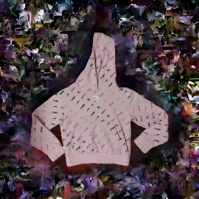 Nike Sweatshirt Hooded Girls L Youth Large 3Brand By Russell Wilson Pink RW3  - Image 1 of 4