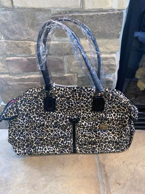 Bolso de Lona Travelon Estampado de Leopardo Nylon Nuevo con Etiquetas Bolso de Mano de Viaje  Foto 1 de 4