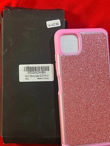 Super Cute Pink Glitter Phone Case for Samsung Galaxy A22 5G- Brand New - Picture 1 of 2