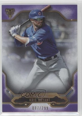 2020 Topps Triple Threads Amethyst /299 Kris Bryant #18 - Image 1 of 2
