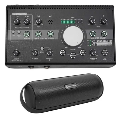 Mackie Big Knob Studio 3x2 Monitor Controller 96kHz USB I/O+Bluetooth Speaker - Image 1 of 4