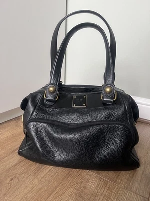 Jaeger Leather Black Hand Bag Shoulder Bag Foto 1 de 4