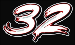 NÚMEROS DE COCHE DE CARRERAS ESTILO CEPILLO PERSONALIZADO, imca, streetstock, modelo tardío, 4cyl, sprint, ect - Imagen 1 de 2