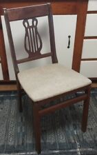 One Antique/ Vintage Stakmore Leg-O-Matic Folding Wood Chair Harp Back