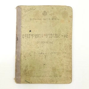 Funda Staatsbahnen - Certificado D'Inscripción De Pensione. Año 1919 - Picture 1 of 6