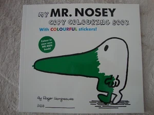Mr Men Colouring Book Mr Nosey Colouring Book With Stickers Brand New RRP £5.99 - Picture 1 of 1