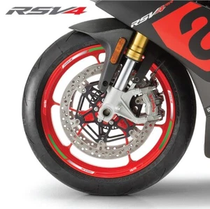 RSV4 decalcomanie ruota moto di fabbrica set adesivi 12 cerchi per aprilia RSV 4 - Foto 1 di 2