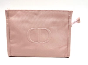 New! Christian Dior Cosmetic Makeup Zipper Bag Pouch Clutch ~Large ~ Pink - Picture 1 of 5
