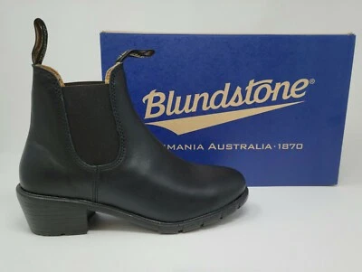 Blundstone Women's 1671 Heeled Chelsea Black Leather Premium Boots - Imagem 1 de 4