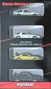 KYOSHO 1/64 Initial D movie version 4 mini car set Diecast Miniature automobile - Picture 1 of 5