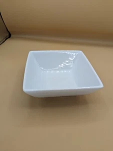 Home Trends Porcelain CANOPY WHITE 5”x2” Square Bowls: Oven-to-Table ONE 450 - Picture 1 of 8