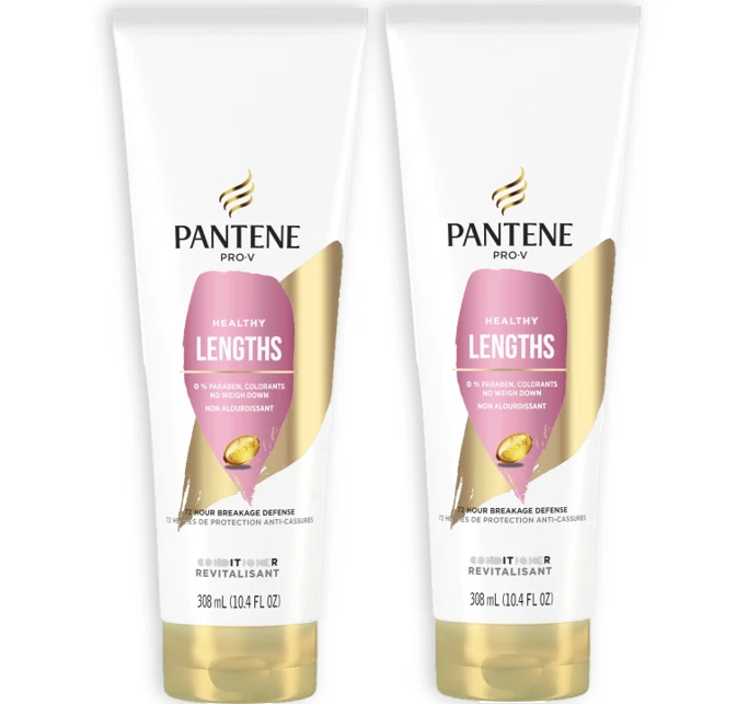 2 Pantene Healthy Lengths Conditioners Pro-V Nutrients Breakage Defense 10.4 oz. - Image 1 of 1