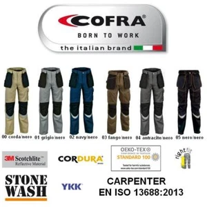 Pantalone da lavoro con ginocchiere MULTITASCHE CARPENTER COFRA EN ISO13688:2013 - Foto 1 di 8