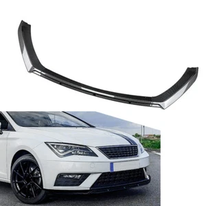 3 Pcs Car Front Bumper Spoiler Lip For Seat Leon MK3.5 Standard Version 2017-20 - Picture 1 of 7