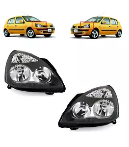 FARI FANALI PROIETTORI SINISTRO + DESTRO PER RENAULT CLIO II 2001-2004 H1 H7 - Imagen 1 de 1