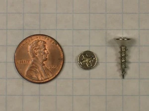 DEERWOOD WOOD SCREW #7 x 5/8" STEEL, FLAT HEAD, PHILLIPS DRIVE, NICKEL-PLATED - Picture 1 of 1