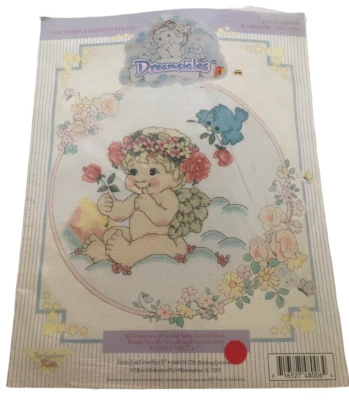 Leisure Arts Dreamsicles Counted Cross Stitch Pattern Rainbow Dreams Angel Rose - Image 1 of 4