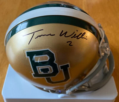 MINICAPACETE TERRANCE WILLIAMS COWBOYS AUTOGRAFADO BAYLOR BEARS CERTIFICADO DE AUTENTICIDADE GTSM  - Imagem 1 de 4
