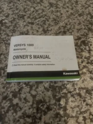 Manual del propietario de motocicletas Kawasaki VERSYS 1000, KLZ1000BF **2015** Foto 1 de 4