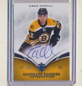 2010-11 Ultimate Collection Rookies Autographed 105 Zach Hamill /299 Bruins - Picture 1 of 1
