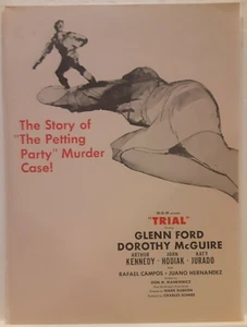 Anuncio impreso Trail 1955 original vintage de comercio de películas - Glenn Ford, Dorothy McGuire - Imagen 1 de 1