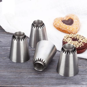 4PCS Sulta Ne Ring Cookies Mold Sultan Tube Icing Piping Nozzles For Decor\Cakes - Picture 1 of 17