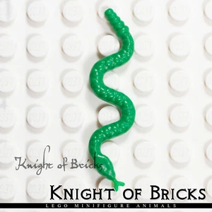 LEGO Minifigure Animal GREEN Snake Mascot - Picture 1 of 2