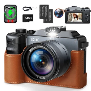 π₯64MP Digital Camera 4K Video with 3.0" Screen Dual Cameras with Flash 18XZoom - Picture 1 of 8