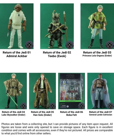 Star Wars Black Series Phase IV 6 Inch Action Figures Return of the Jedi (LOOSE) Cover
