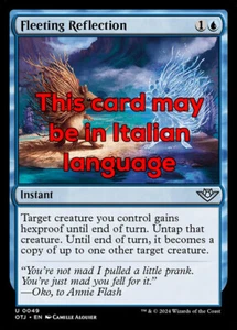MTG FLEETING REFLECTION FOIL EXC - RIFLESSO EFFIMERO 49 - OTJ - MAGIC - Picture 1 of 1