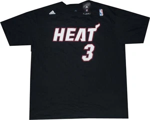 Dwyane Wade Miami Heat Throwback Black adidas Shirt New tags - Picture 1 of 5