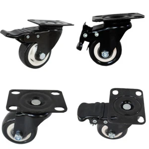 2"  3" Swivel Caster with Brake Heavy Duty Swivel Base Replacement 360° Rotate - Picture 1 of 10