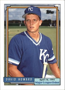 1992 Topps Debut '91 Baseball Card #84 David Howard
