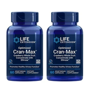 Life Extension Optimized Cran-Max Powerful Antioxidant 60 Capsules 2Pack - Picture 1 of 5