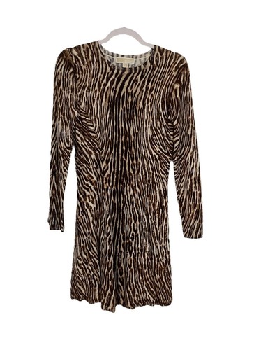 Abito MICHAEL Michael Kors donna a maniche lunghe con stampa animale taglia S