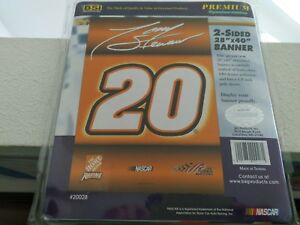 TONY STEWART #20 28"X 40" DOUBLE SIDED BANNER FLAG By BSI