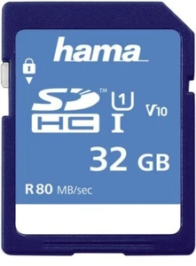 Hama SDHC Memory Card 32 GB Class 10 Blue " - Picture 1 of 3
